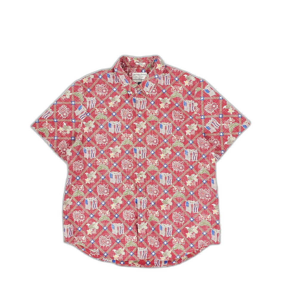 REYN SPOONER Summer Commemorative American Flag USA 2020 Hawaiian Shirt VSCO XL